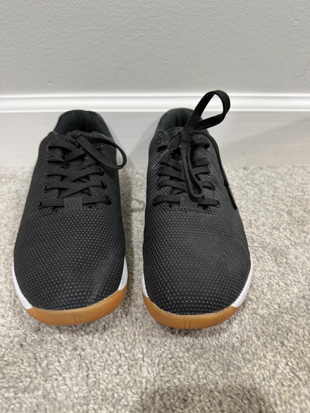 NOBULL Black Knit Athletic Shoes with Gum Outsole